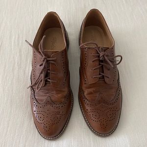Women’s size 7 MADEWELL Oxfords, used twice